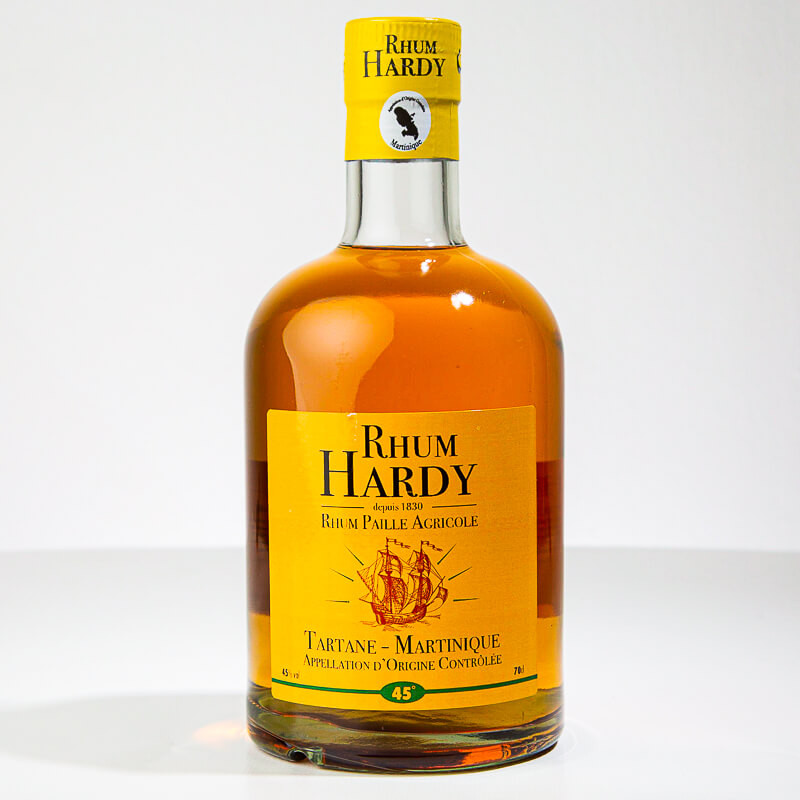 HARDY - Rhum Paille - Goldener Rum - 45° - 70cl