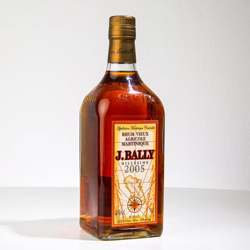 RHUM BALLY - Millésime 2005 - Rhum vieux - 43° - 70cl