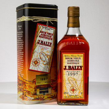 RHUM BALLY - Millésime 1997 - Rhum vieux - 43° - 70cl