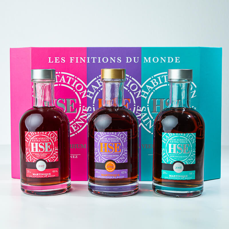 HSE - Coffret 3 rhums - Pedro Ximinez finish - Porto finish - Highland finish - 3x20cl HSE - Coffret 3 rhums - Pedro Ximinez finish - Porto finish - Highland finish - 3x20cl