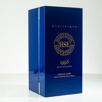 HSE - Millésime 1998 - Single Cask - Numéroté - Rhum hors d'âge - 47,8° - 50cl