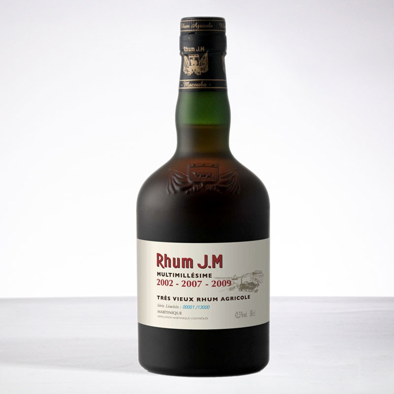 JM - Jahrgang 2002-2007-2009 - Sehr alter Rum - 41,7° - 50cl