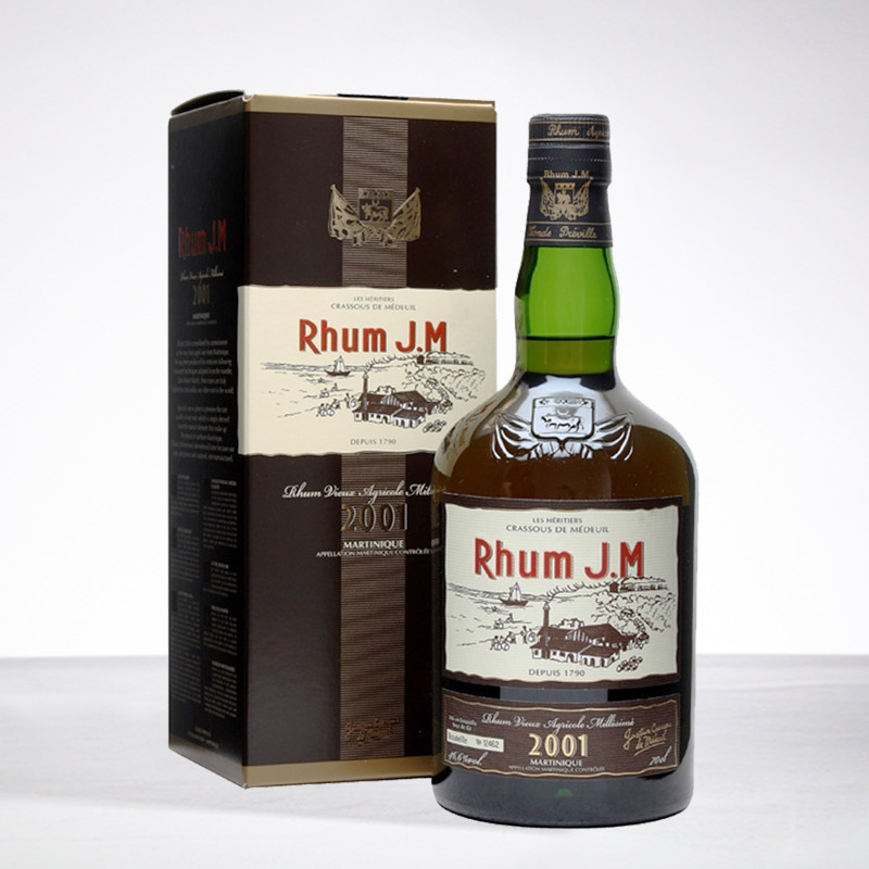 JM - Millésime 2001 - Rhum hors d'âge - 41,7° - 70cl