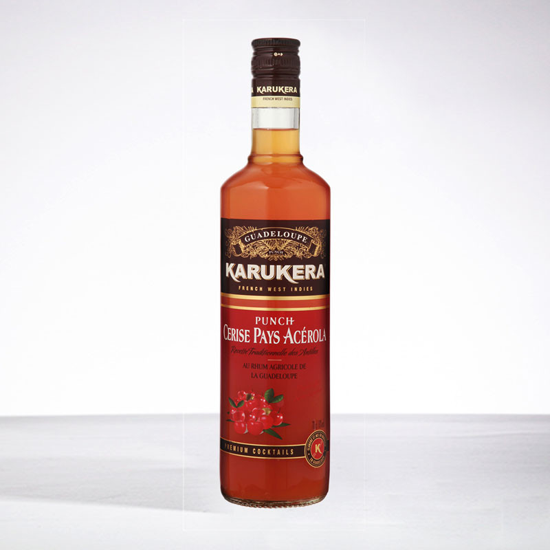 KARUKERA - Punch cerise péyi Acerola - Liqueur - 18° - 70cl