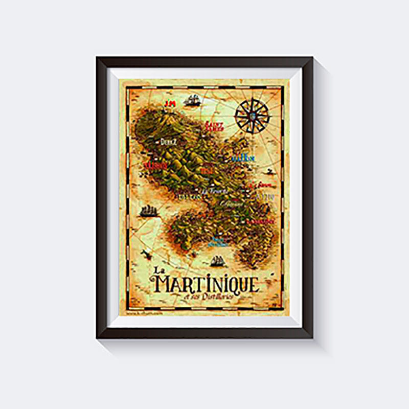 K-RHUM - Martinique und seinen Destillerien - Affiche - 60x42cm