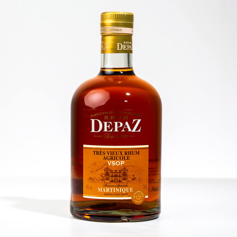 DEPAZ VSOP 70CL TRES VIEUX RHUM AGRICOLE - 45° MARTINIQUE