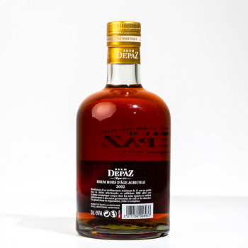 DEPAZ - Jahrgang 2002 - Extra alter Rum - 45° - 70cl