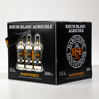 Rhum HSE - rhum blanc de martinique - CUBI - 3L - Rhum agricole AOC