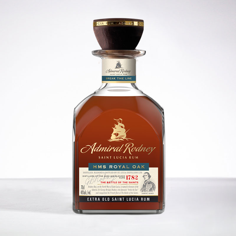 ADMIRAL RODNEY - Royal Oak - Extra alter Rum - 40° - 70cl ADMIRAL RODNEY - Royal Oak - Extra alter Rum - 40° - 70cl