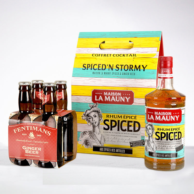 LA MAUNY - Spiced'n Stormy Box  - Goldener Rum - 40° - 70cl