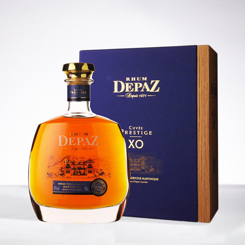 DEPAZ - XO - Coffret Cuvée Prestige - Rhum hors d'âge - 45° - 70cl