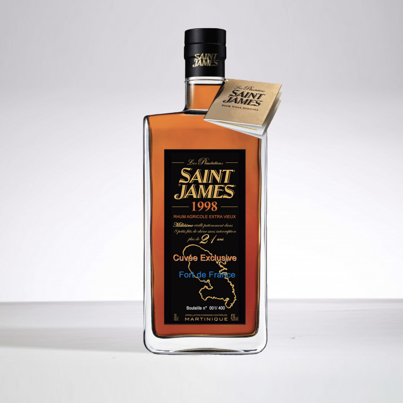 SAINT JAMES - Cuvée Exclusive 1998 - Extra Alter Rum - 43° - 70cl