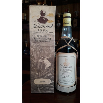 CLEMENT - Rhum vintage - 39 ans - Millésime 1952 - Rhum hors d'âge - 44° - 70cl