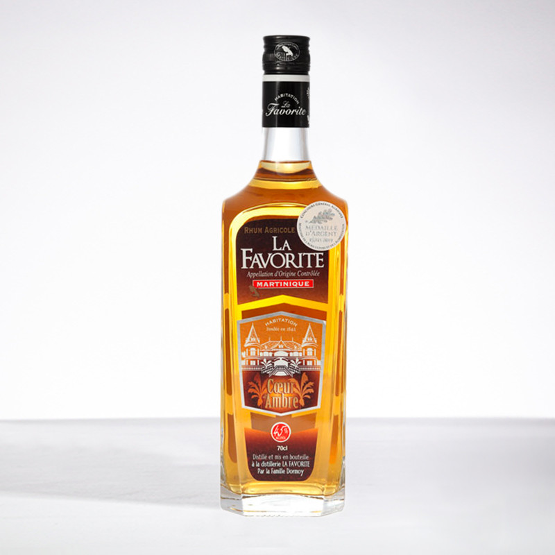 LA FAVORITE - Coeur d'Ambre - Goldener Rum - 45° - 70cl
