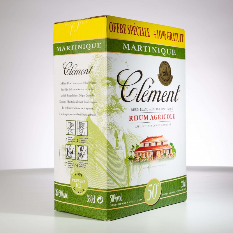 CLEMENT - Rhum blanc - CUBI - 50° - 330cl