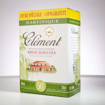 CLEMENT - Weisser Rum - BIB - 50° - 330cl