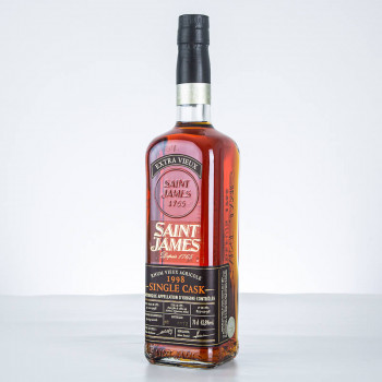 SAINT JAMES - Millésime 1998 - Single Cask - Numéroté - Rhum hors d'âge - 42,8° - 70cl