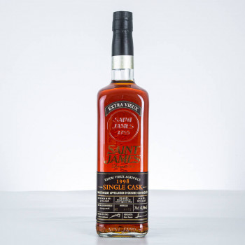 SAINT JAMES - Millésime 1998 - Single Cask - Numéroté - Rhum hors d'âge - 42,8° - 70cl