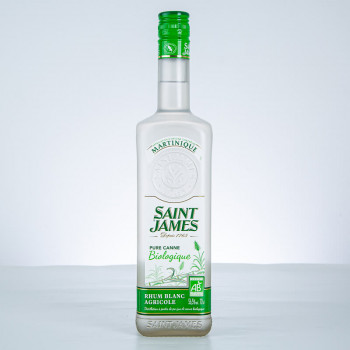 SAINT JAMES - Pure Canne Biologique - Weisser Rum - 56,5° - 70 cl