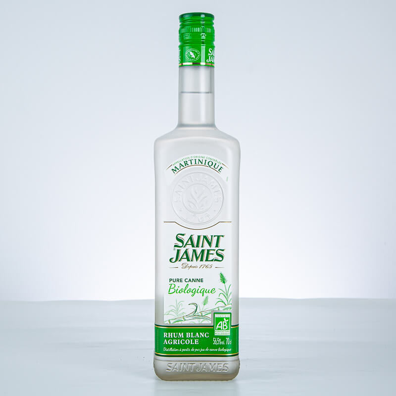 SAINT JAMES - Pure Canne Biologique - Rhum blanc - 56,5° - 70 cl