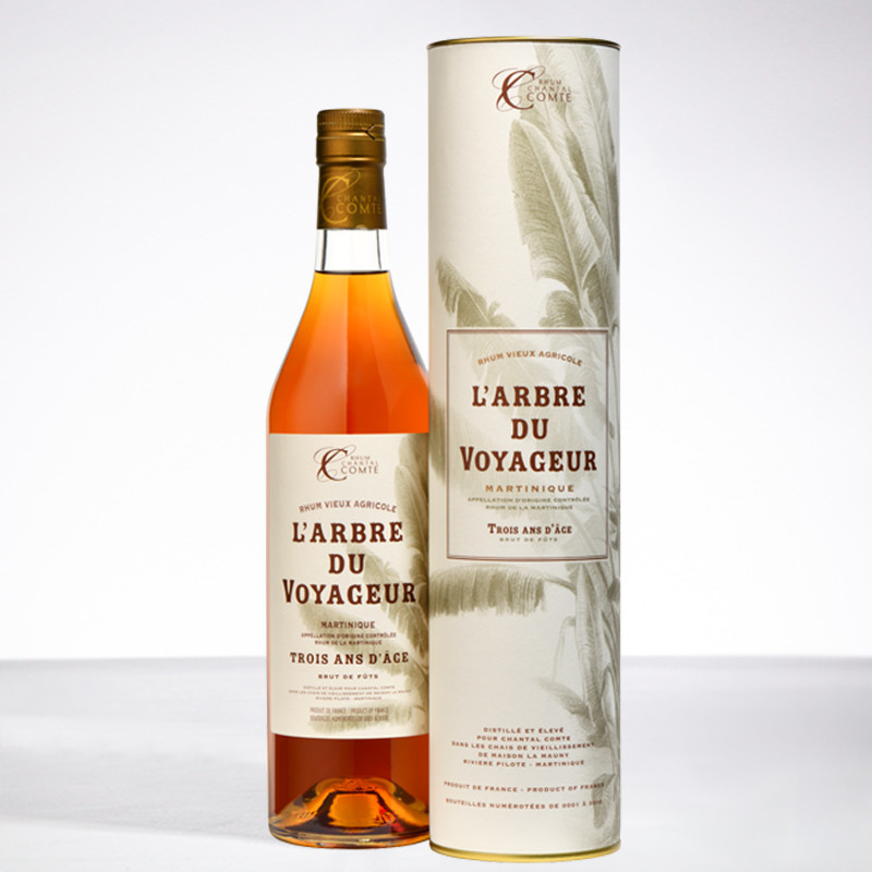 CHANTAL COMTE - Alter Rum - L'Arbre du voyageur - Nummeriert - 53,5° - 70cl