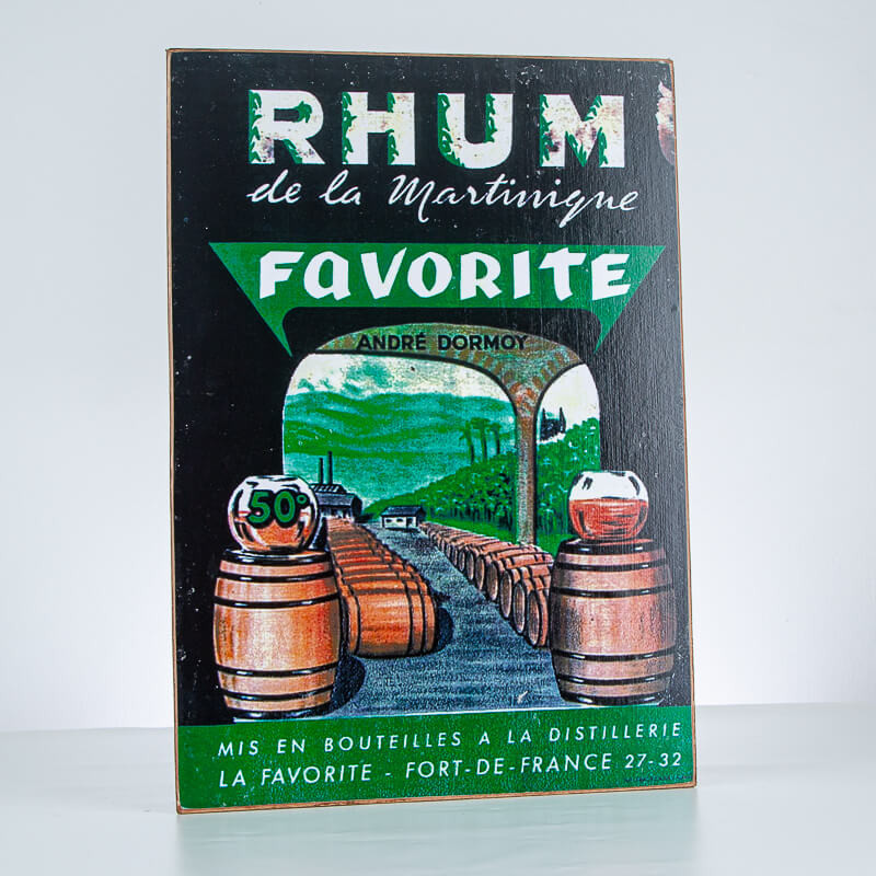 LA FAVORITE - Dekorativer Teller - Rum aus Martinique - Rum-Accessoire