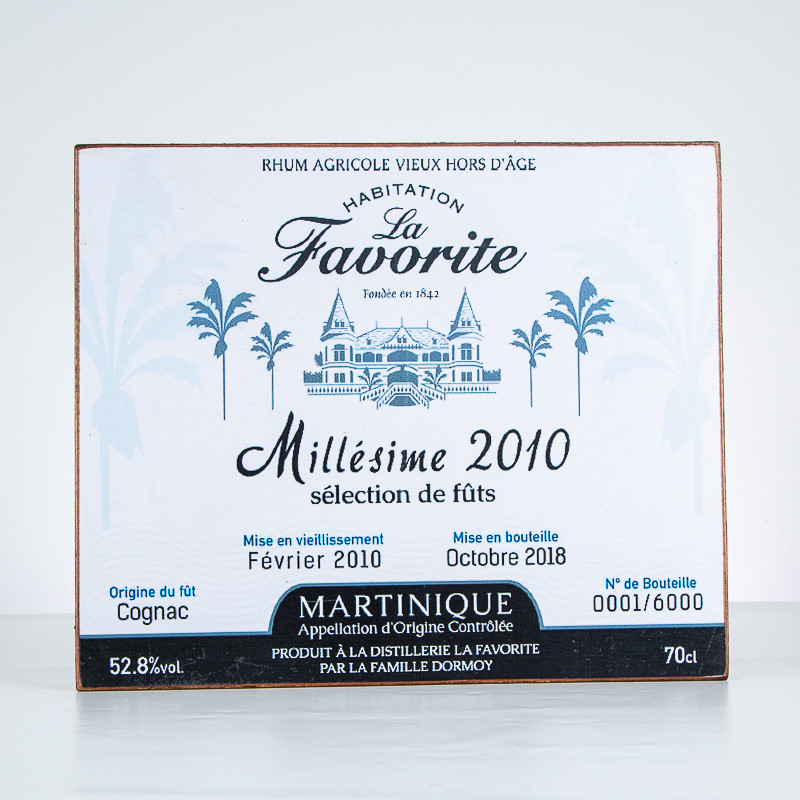 LA FAVORITE - Dekorativer Teller - Vintage 2010 - Rum-Accessoire