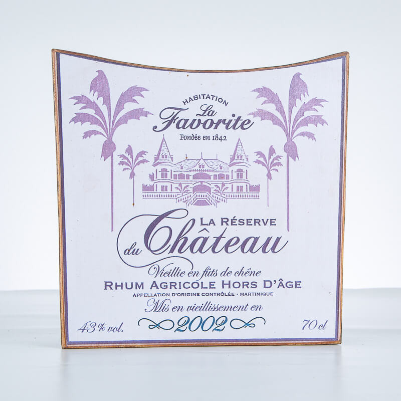 LA FAVORITE - Dekorative Platte - La Réserve du Château - Rum-Accessoire LA FAVORITE - Dekorative Platte - La Réserve du Château - Rum-Accessoire