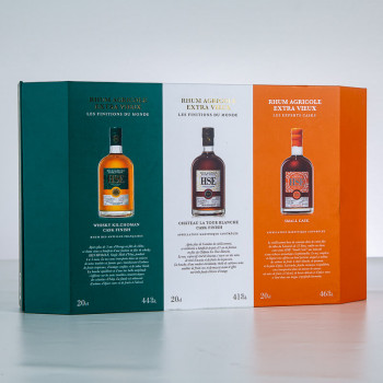 HSE - Boxset 3 rums - Small Cask 2011 46° - Sauternes 2013 41° - Kilchoman 2013 44° - 3x20cl