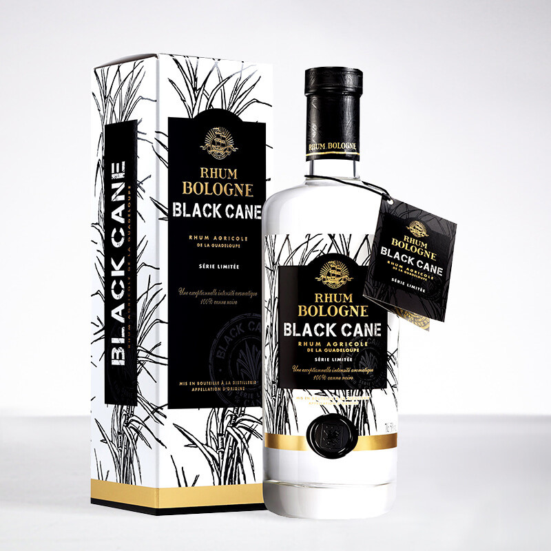 BOLOGNE - Black Cane - Rhum blanc - Monovariétal - 50° - 70cl