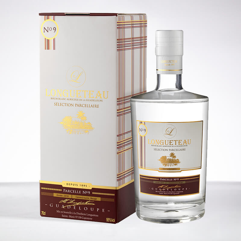 LONGUETEAU - Parcelle n°9 - 2018 - Rhum blanc - 55° - 70cl