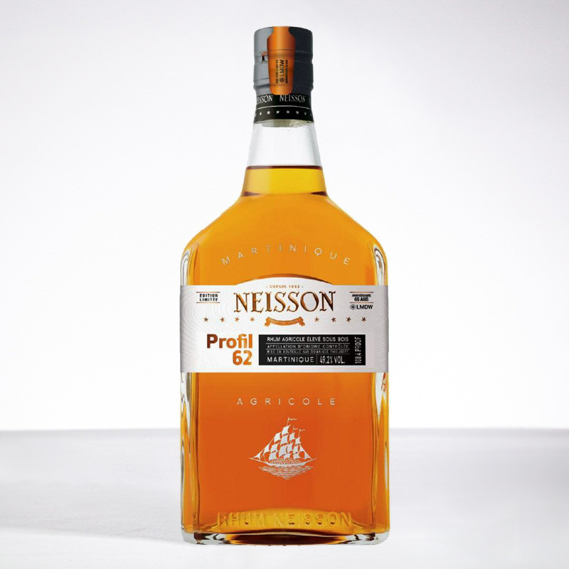 NEISSON - Profil 62 - Conquête - Numéroté - Rhum ambré - 49,2° - 70cl NEISSON - Profil 62 - Conquête - Numéroté - Rhum ambré - 49,2° - 70cl