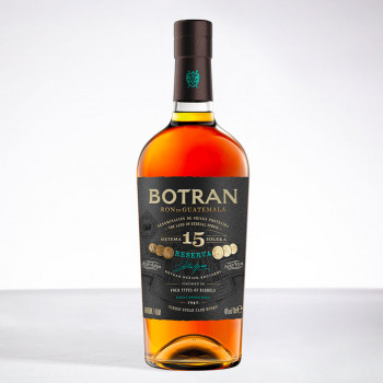 BOTRAN - 15 ans - Coffret 2 verres - Rhum hors d'âge - 40° - 70cl