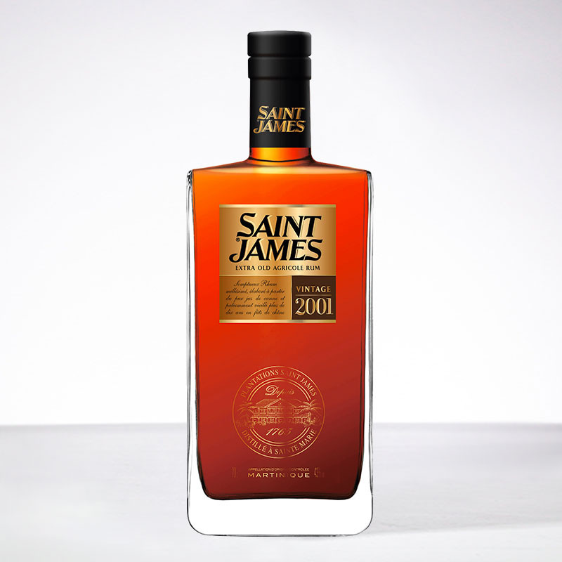 SAINT JAMES - Jahrgang 2001 - Extra Alter Rum - 43° - 70cl