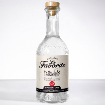 LA FAVORITE - Coeur de Canne - Neue Flasche - Weisser Rum - 50° - 100cl