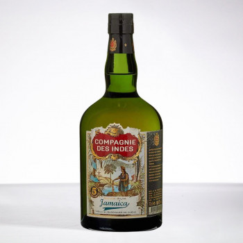 COMPAGNIE DES INDES - Jamaïca 5 ans - Rhum très vieux - 43° - 70cl