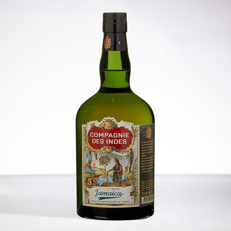 COMPAGNIE DES INDES - Jamaïca 5 Jahre - Sehr Alter Rum - 43° - 70cl