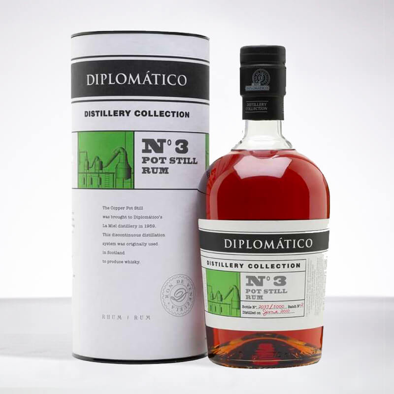 Rhum DIPLOMATICO - Distillery Collection n°3 Pot Still Rum - Rhum vieux - 47° - 70cl