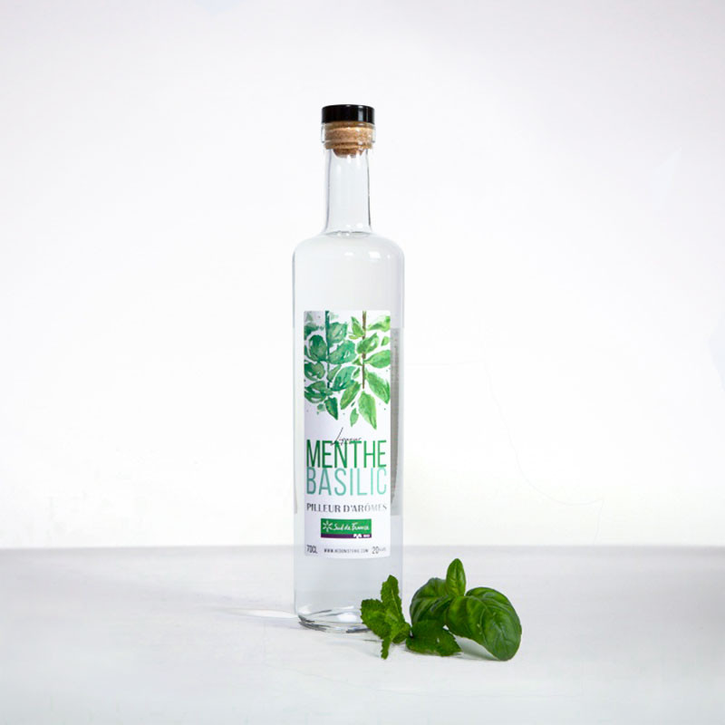 HÉDONISTERIE - Liqueur Bio Menthe & Basilic - Liqueur - 20° - 70cl