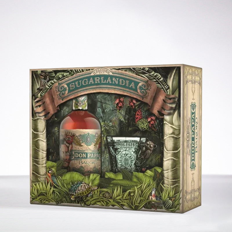 DON PAPA - Baroko - Coffret avec verre - Rhum hors d'âge - 40° - 70cl