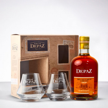 DEPAZ - VSOP - Réserve spéciale - 7 ans - Coffret - Rhum très vieux - 45° - 70cl