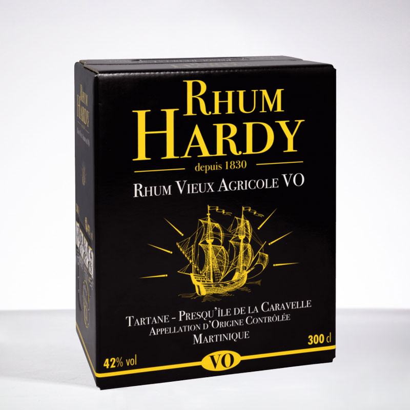 HARDY - VO - Rhum vieux - Cubi - 42° - 300cl