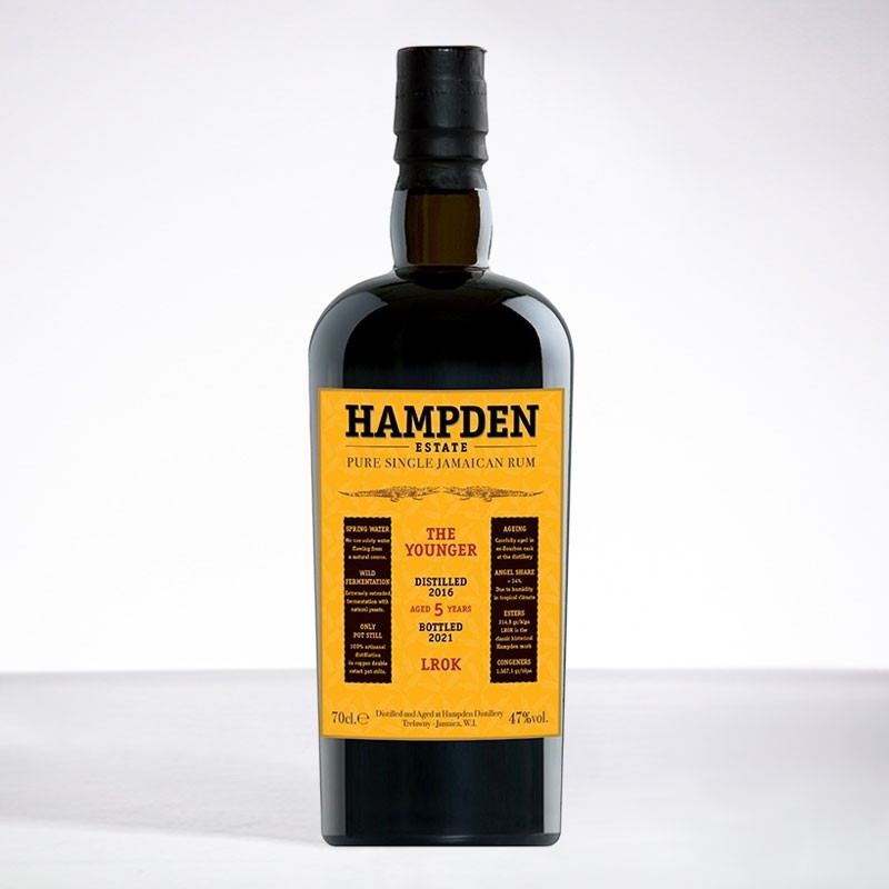 HAMPDEN ESTATE - The Younger - LROK - Millésime 2016 - Rhum très vieux - 47° - 70cl