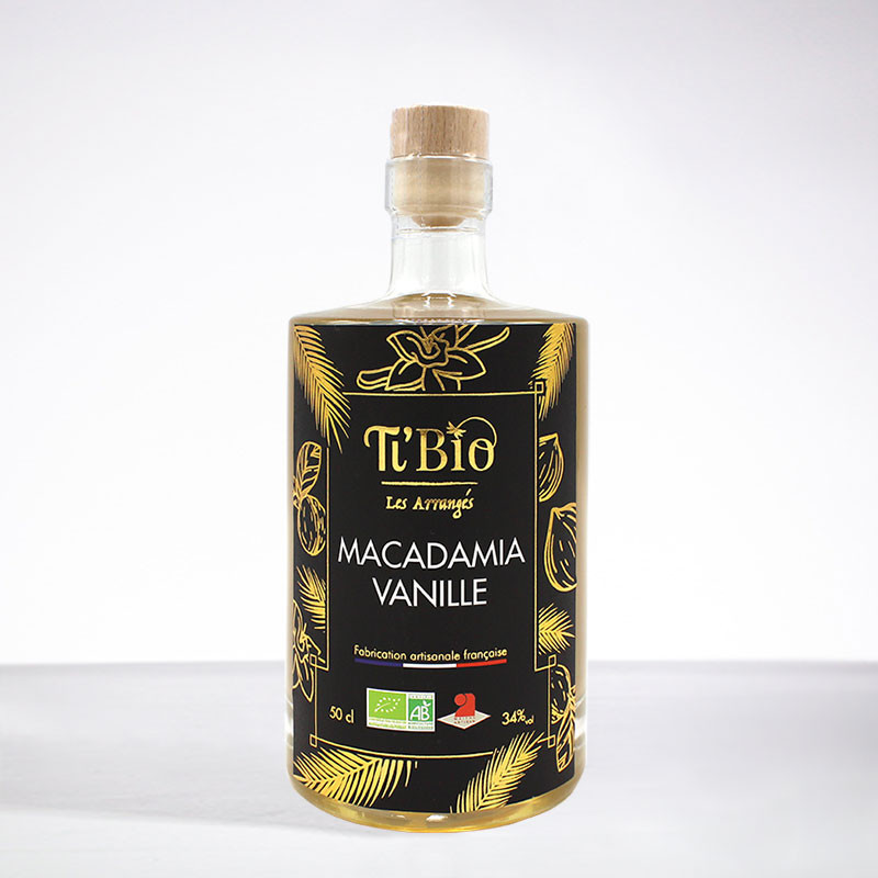 TI'BIO - Macadamia vanille - Bio - Liqueur - 34° - 50cl