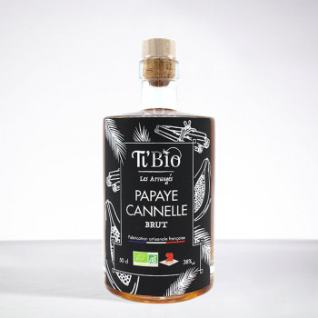 TI'BIO - Papaya Zimt "Brut" - Bio - Arrangierter Rum - 38 ° - 50cl
