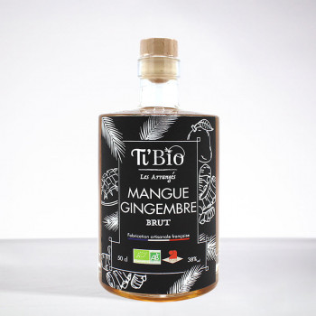 TI'BIO - Mangue Gingembre "Brut" - Bio - Rhum arrangé - 38° - 50cl