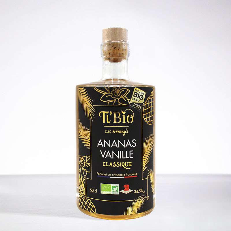 TI'BIO - Ananas Vanille "Classic" - Bio - Arrangierter Rum - 34,5 ° - 50cl