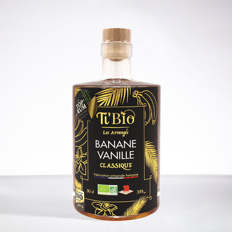 TI'BIO - Banane Vanille "Classique" - Bio - Rhum arrangé - 35° - 50cl