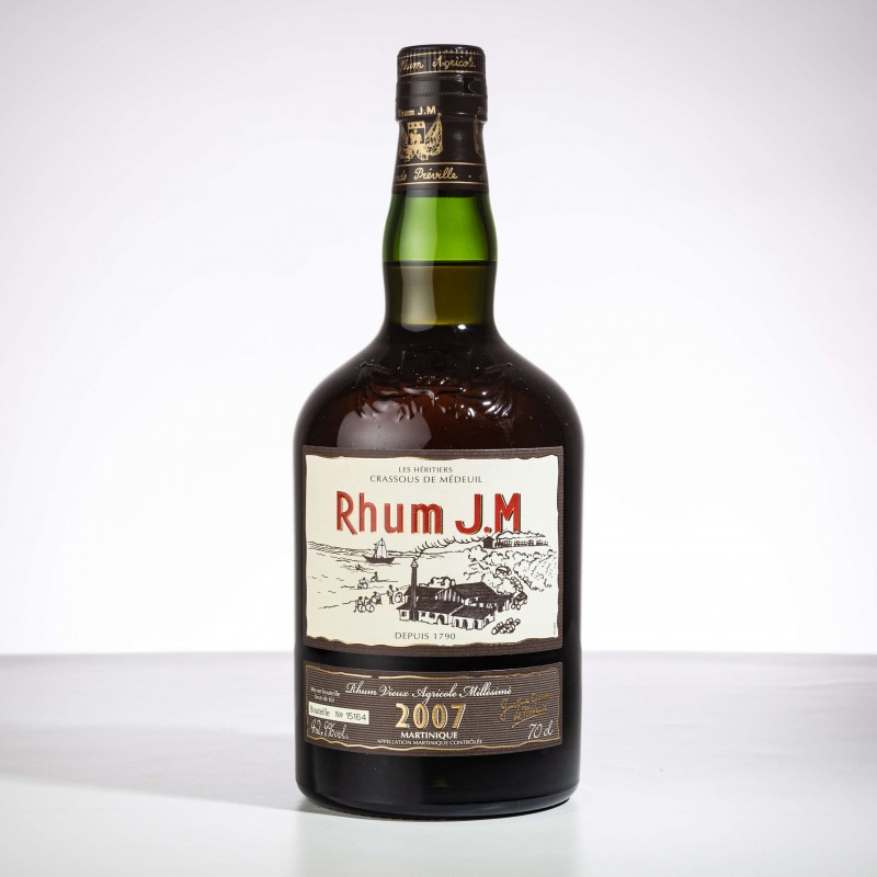 JM - Millésime 2007 - Rhum hors d'âge - Brut de fût - 42,9° - 70cl