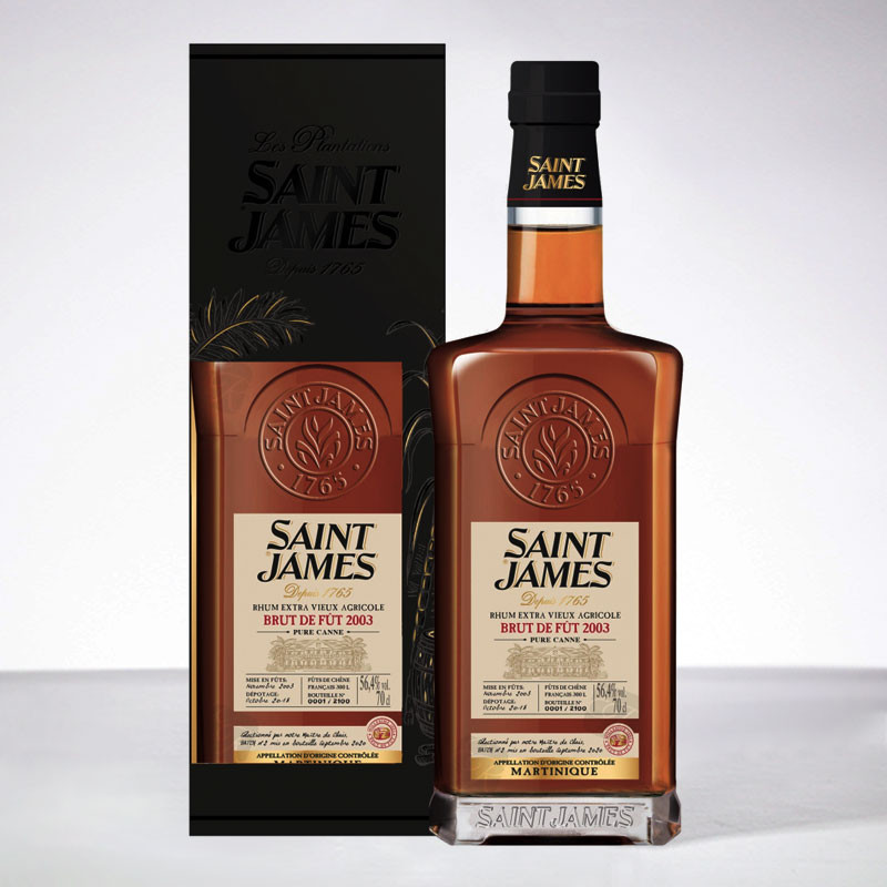 SAINT JAMES - Brut de fût 2003 - Batch 2 - Extra Alter Rum - 56,4° - 70cl